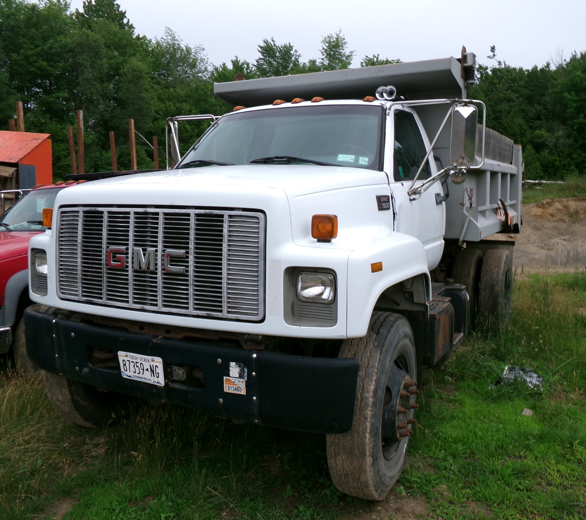 GMC 7500 dump truck ready for delivery